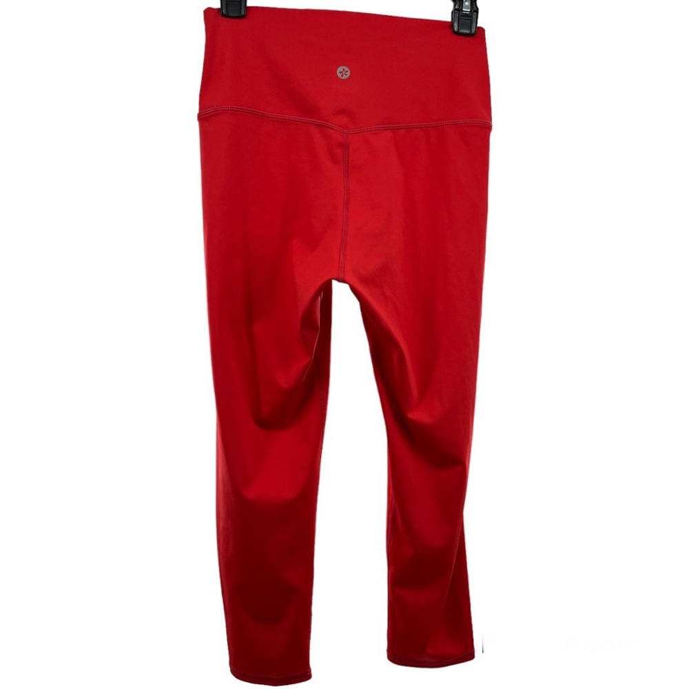 Papaya Active Leggings Pants Coral Red Silky Smooth Large - Picture 2 of 6
